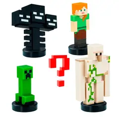MINECRAFT - Pack de 5 Figura Timbre Creeper
