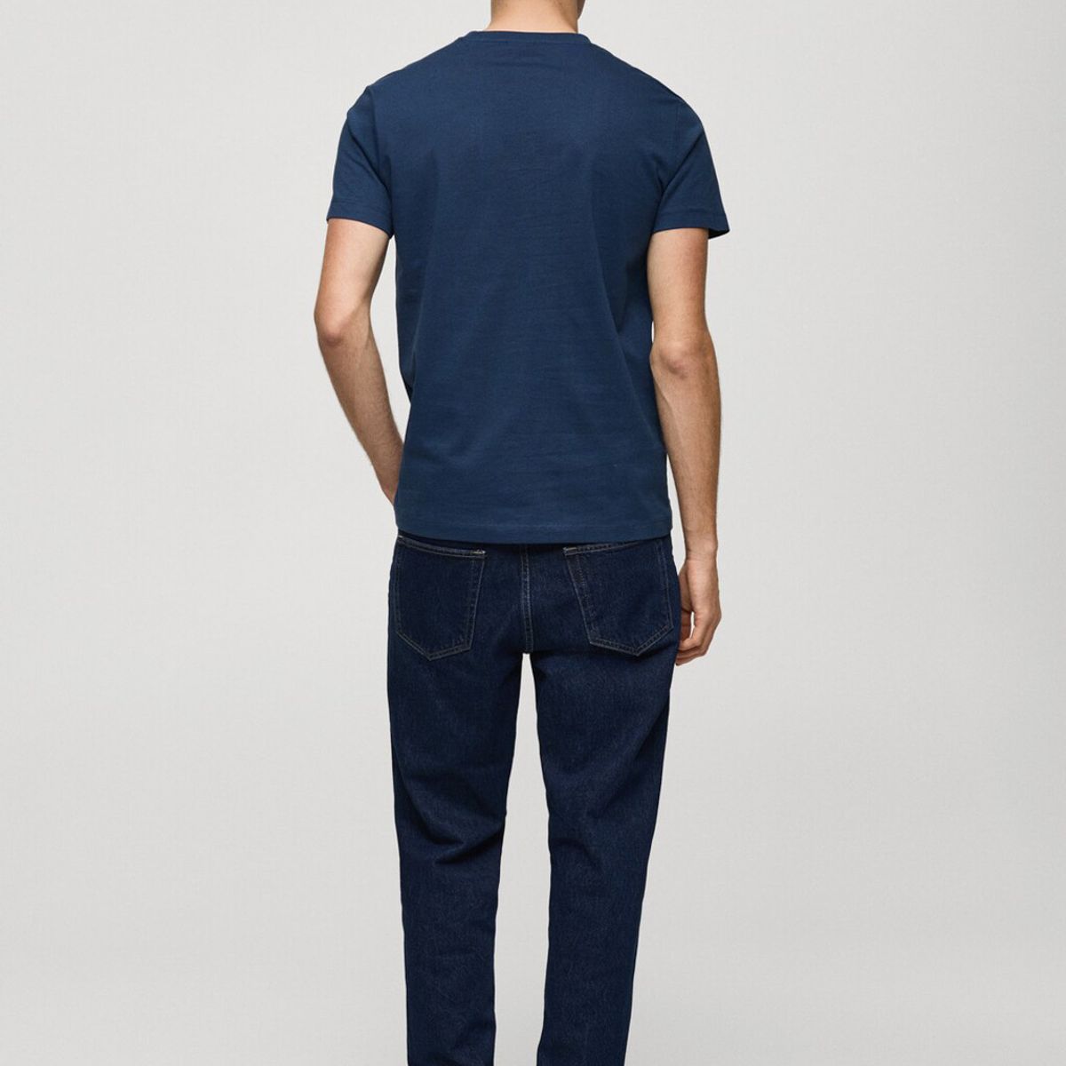 MANGO MAN - Polera Cherlo Manga Corta 100% Algodón Hombre Mango Man