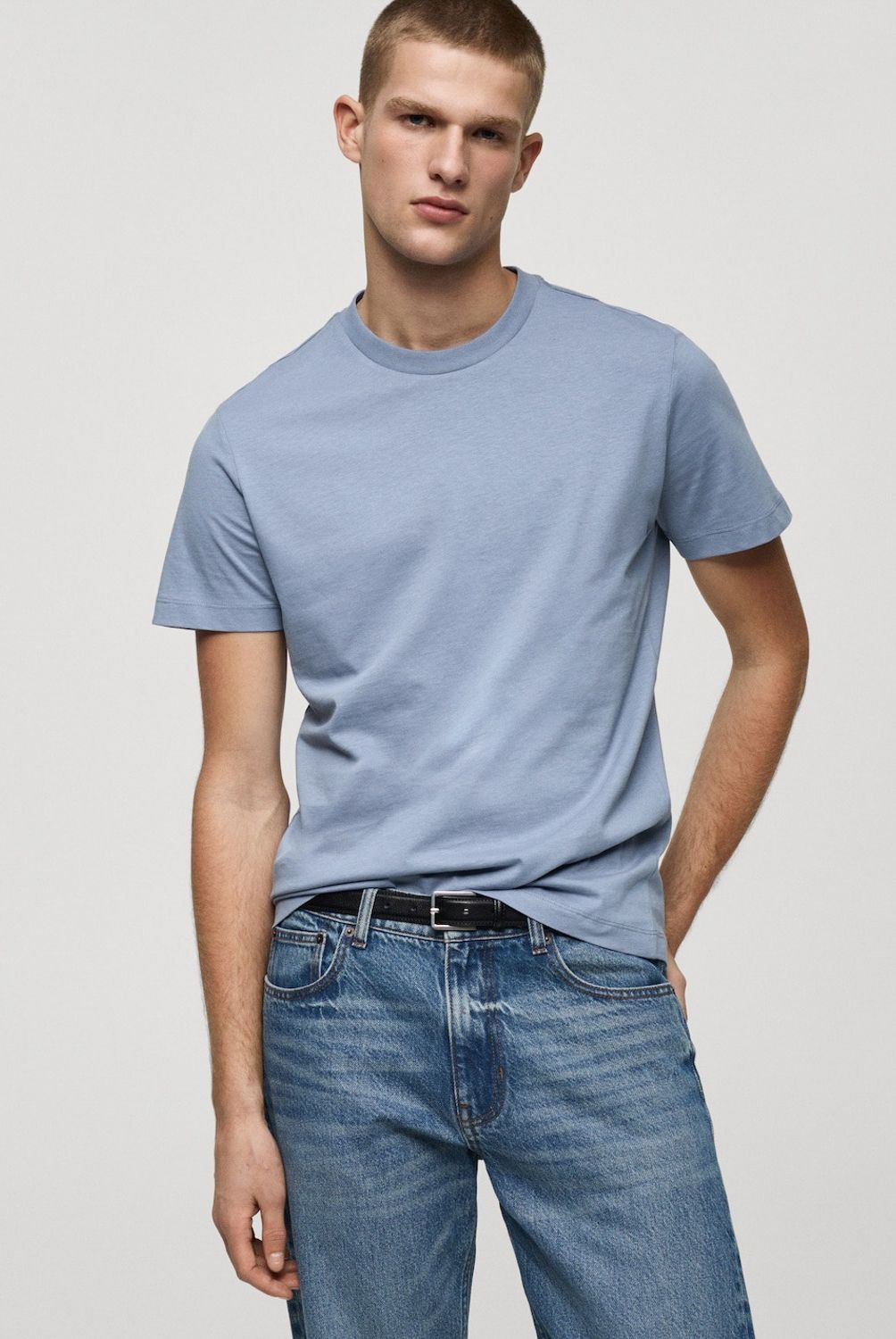 MANGO MAN - Polera 100% Algodón Slim Fit Hombre Mango Man