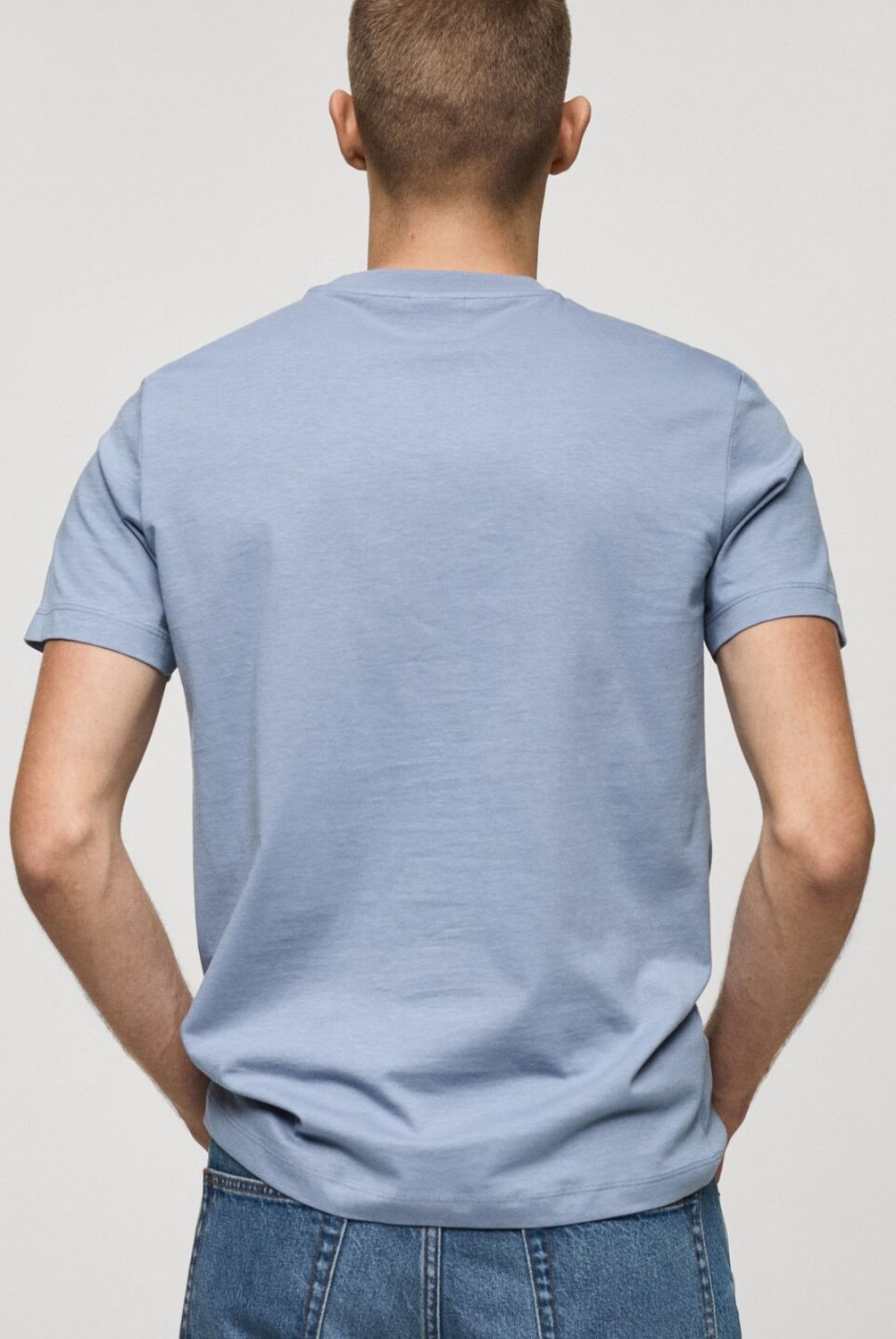 MANGO MAN - Polera 100% Algodón Slim Fit Hombre Mango Man
