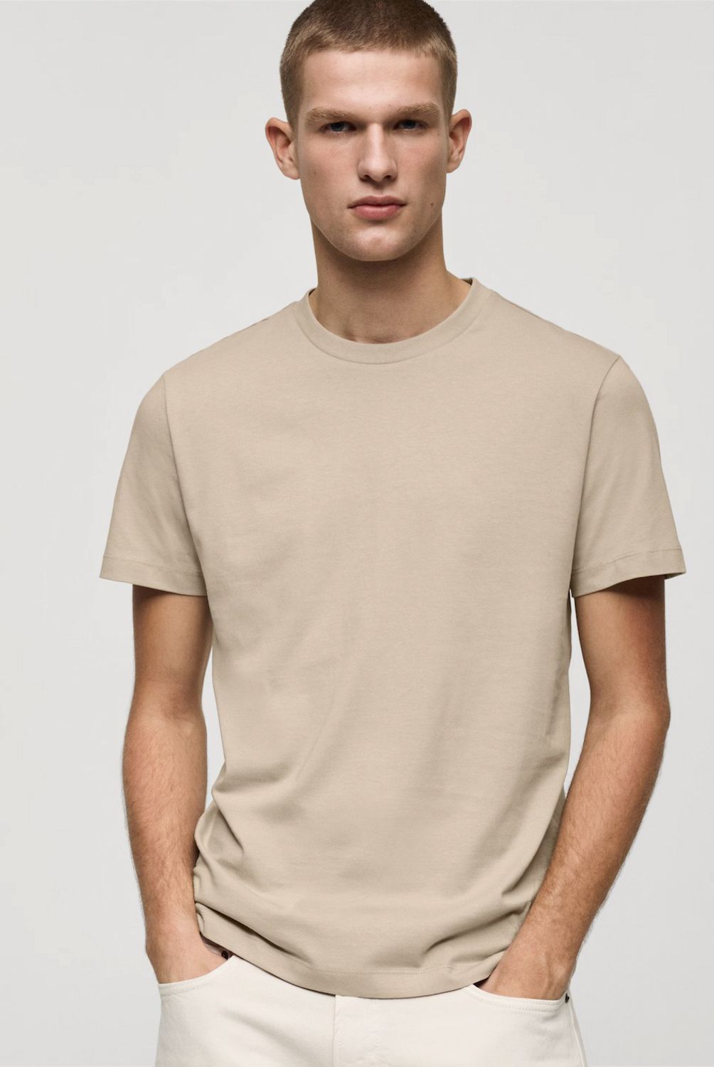 MANGO MAN - Polera 100% Algodón Slim Fit Hombre Mango Man
