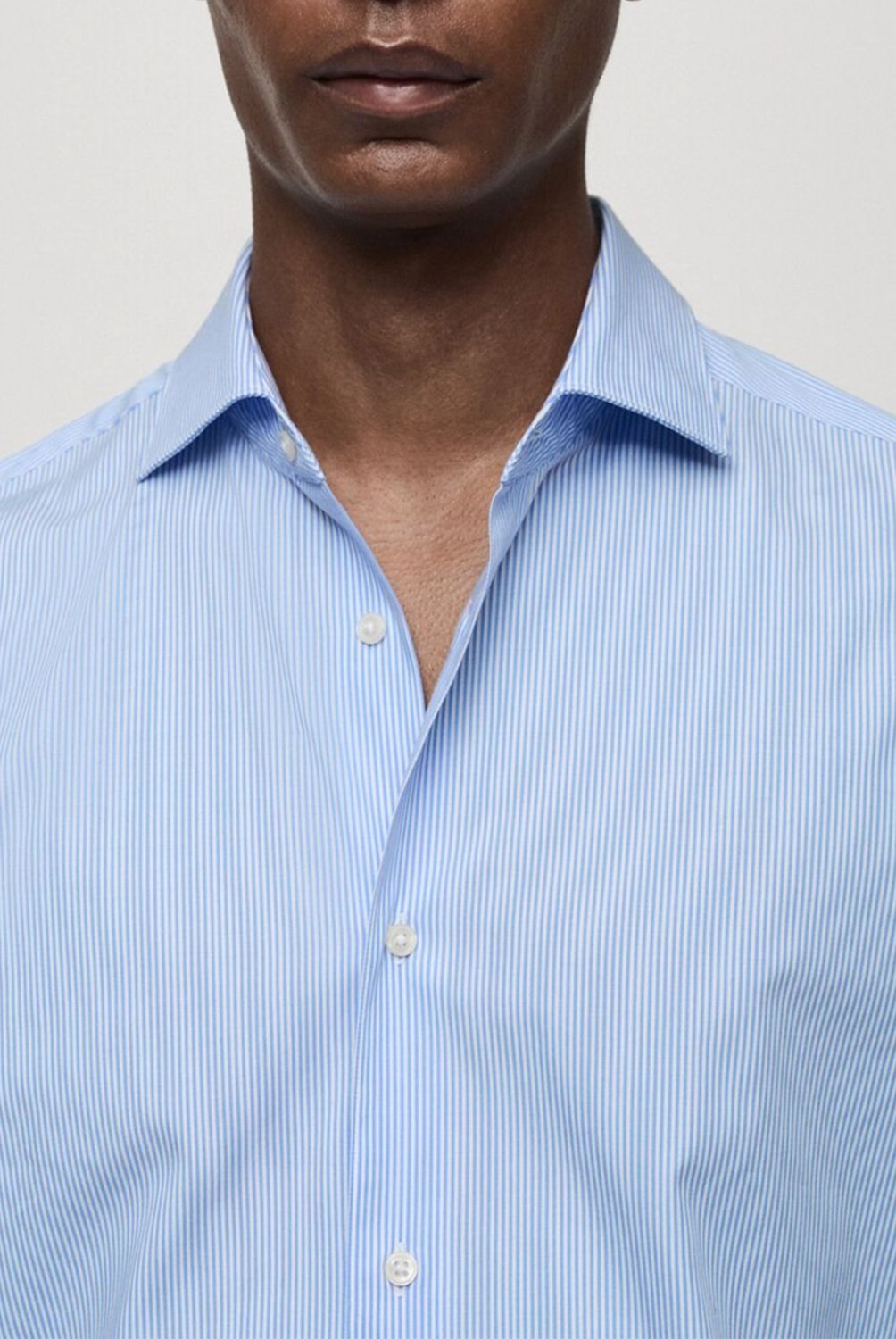 MANGO MAN - Camisa Rayas Regular Fit Algodón Hombre Mango Man