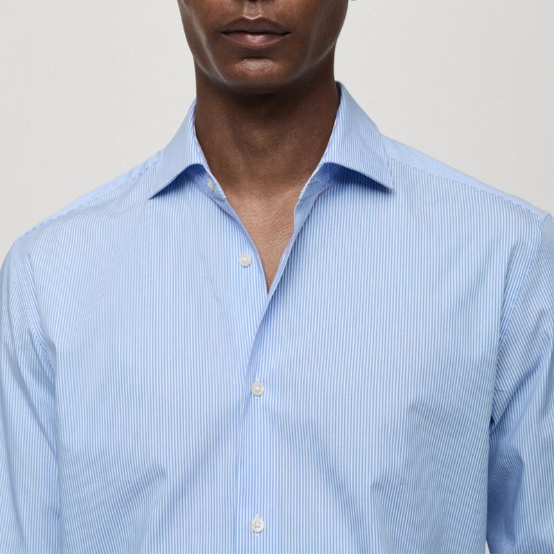 MANGO MAN - Camisa Vecchia Slim Fit Algodón Hombre Mango Man