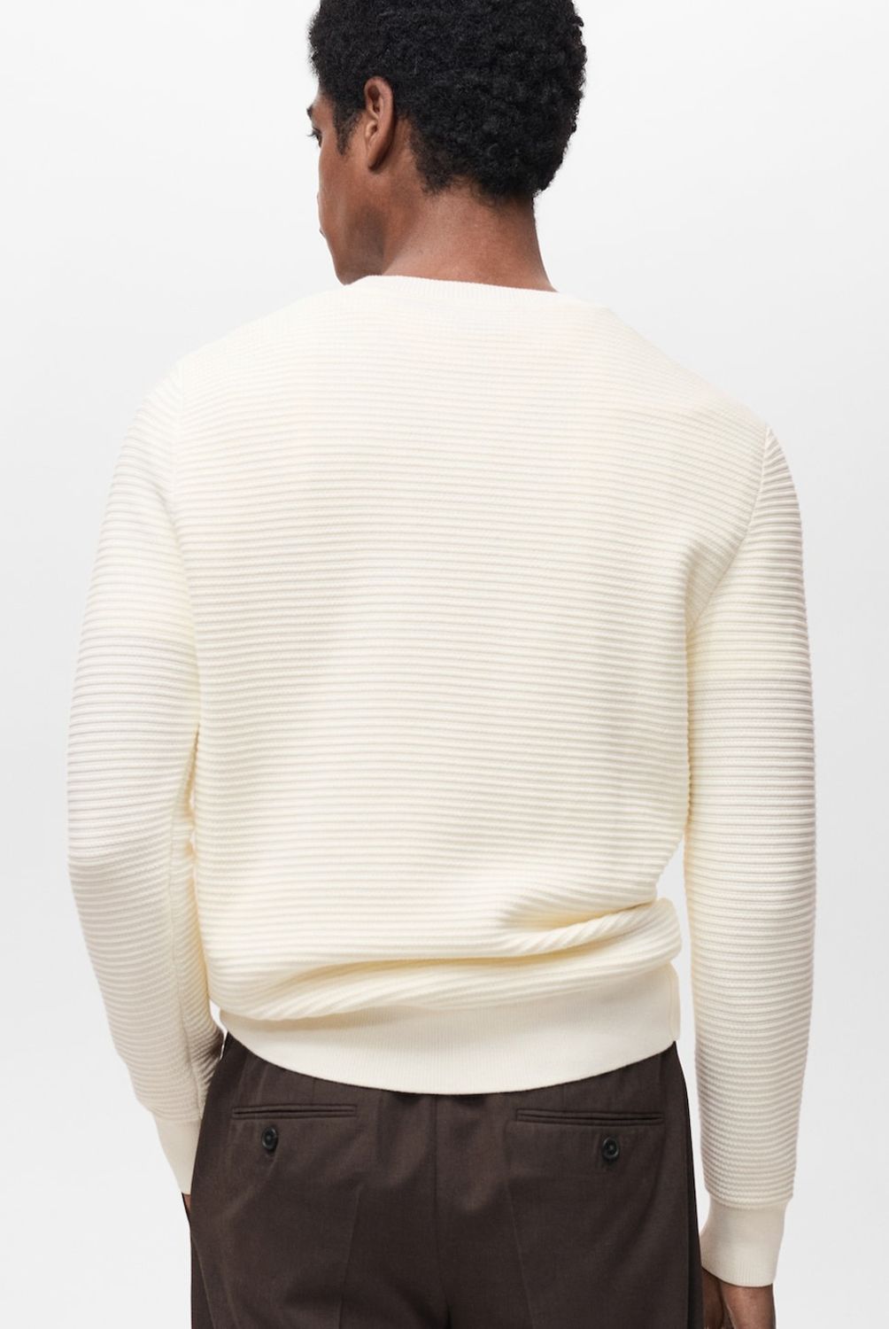 MANGO MAN - Sweater Salas 100% Algodón Trenzado Hombre Mango Man