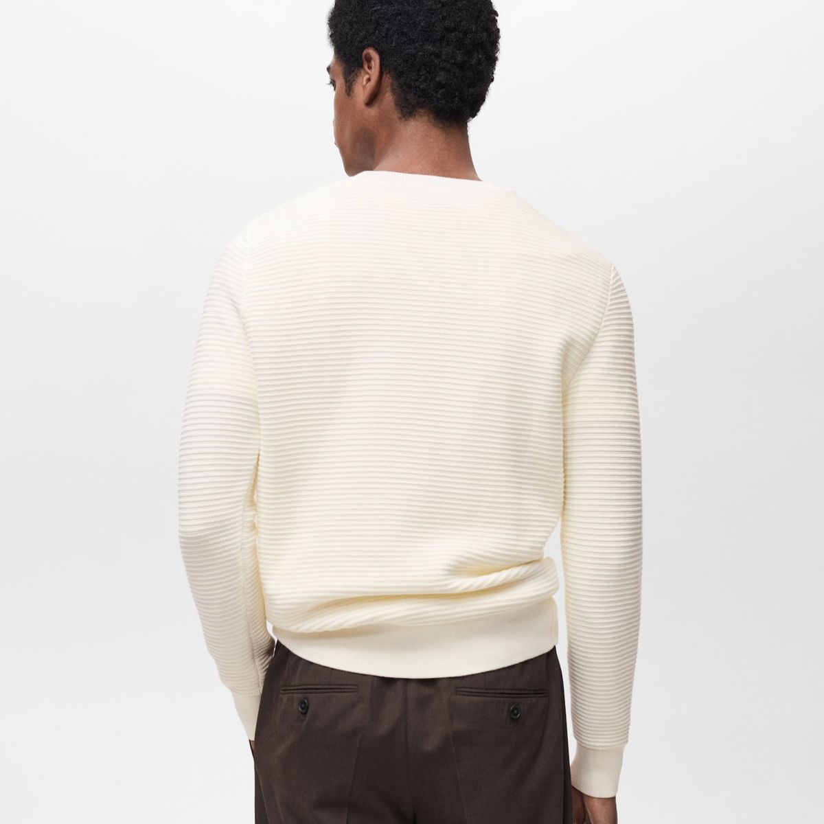 MANGO MAN - Sweater Salas 100% Algodón Trenzado Hombre Mango Man