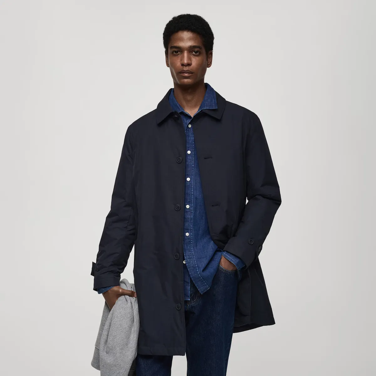 MANGO MAN - Trench Water Repellent Hombre Mango Man