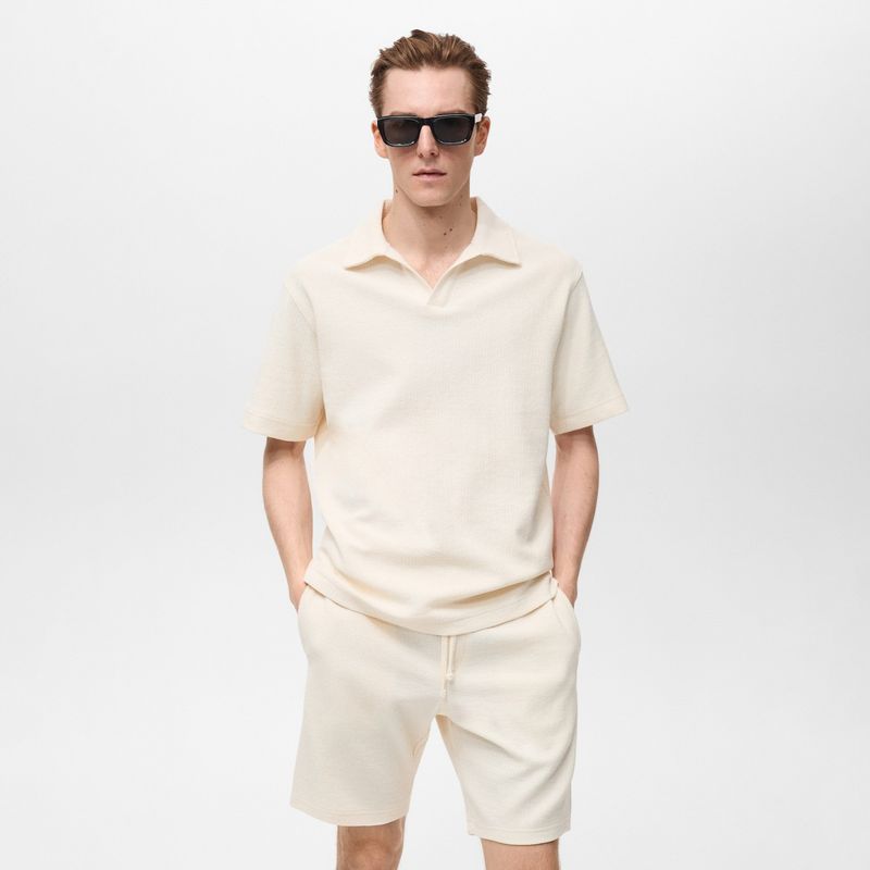MANGO MAN - Polera Xavi Punto Regular Fit Hombre Mango Man