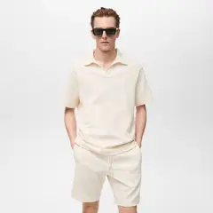 MANGO MAN - Polera Algodón Relaxed Fit Hombre