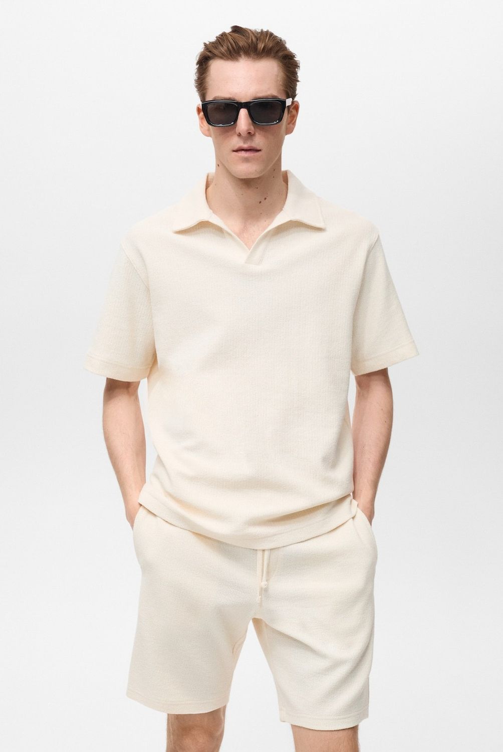 MANGO MAN - Polera Xavi Punto Regular Fit Hombre Mango Man
