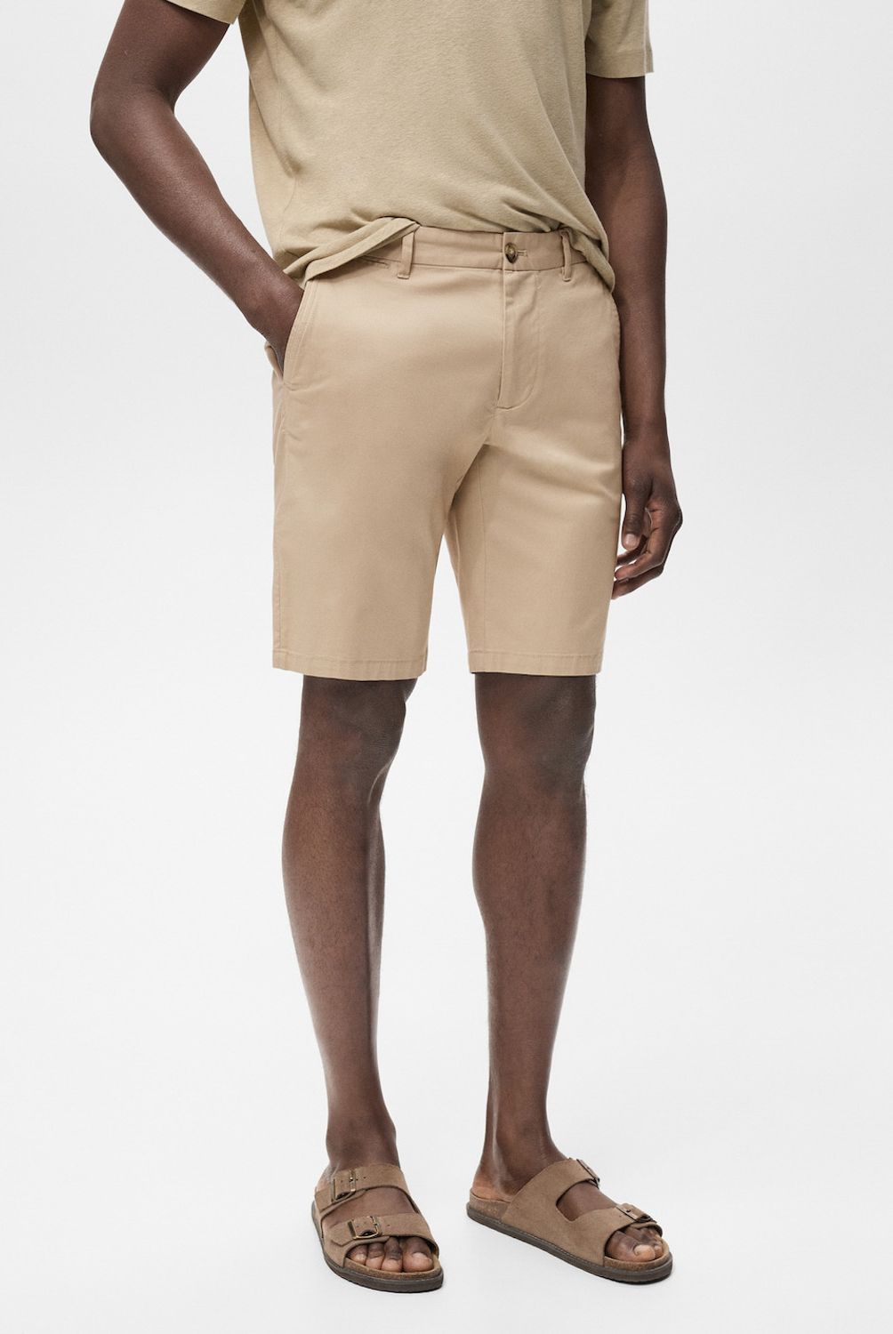 MANGO MAN - Bermuda Gracia Algodón Slim Fit Hombre Mango Man