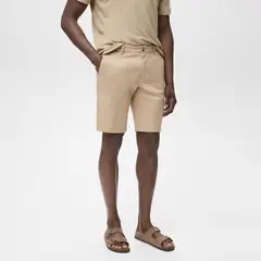 MANGO MAN - Bermuda Gracia Algodón Slim Fit Hombre