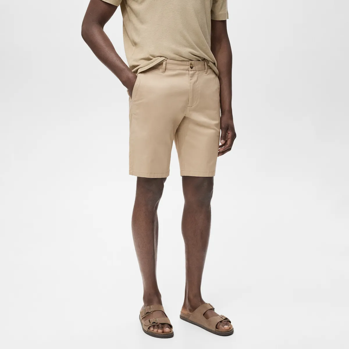 MANGO MAN - Bermuda Gracia Algodón Slim Fit Hombre Mango Man