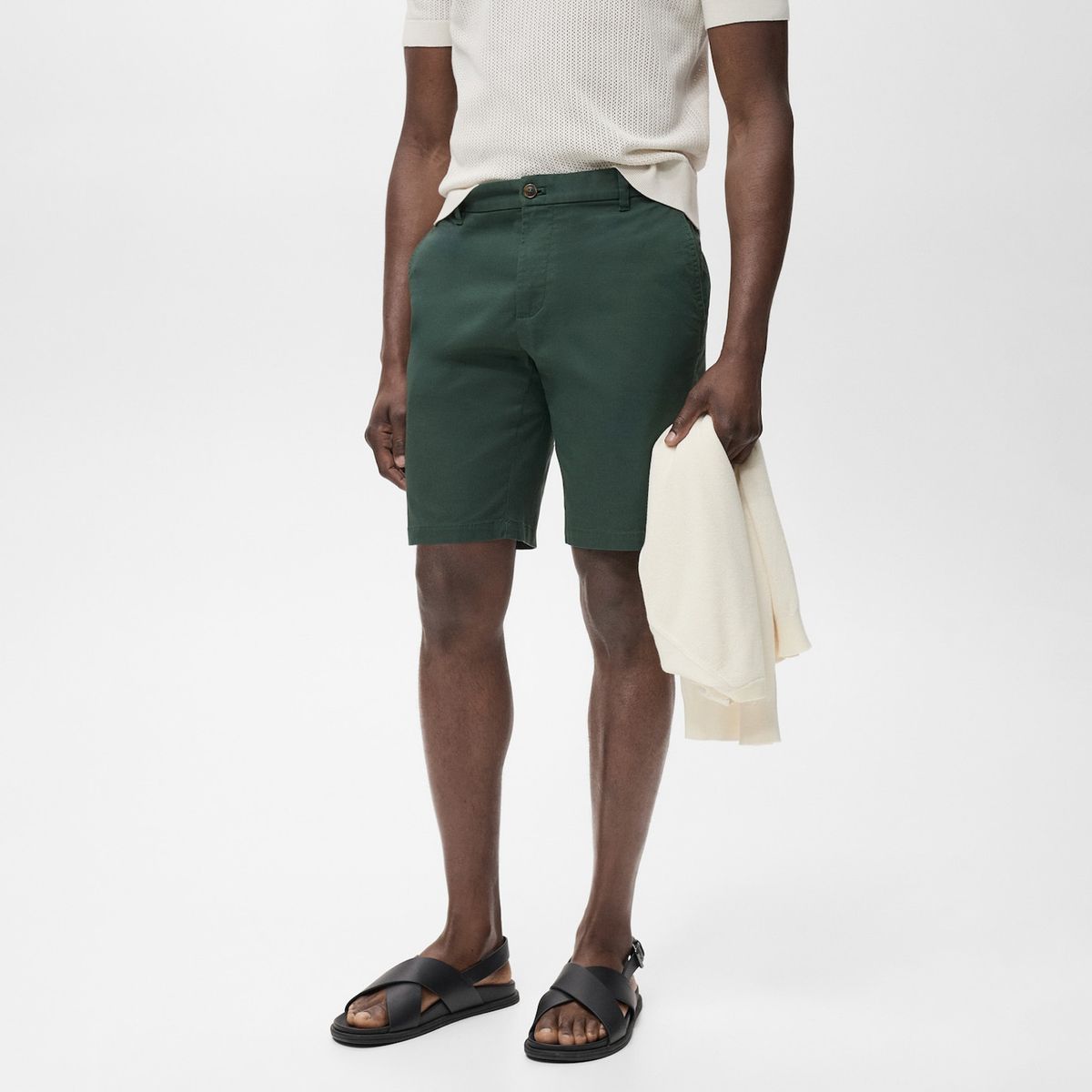 MANGO MAN - Bermuda Gracia Algodón Slim Fit Hombre Mango Man