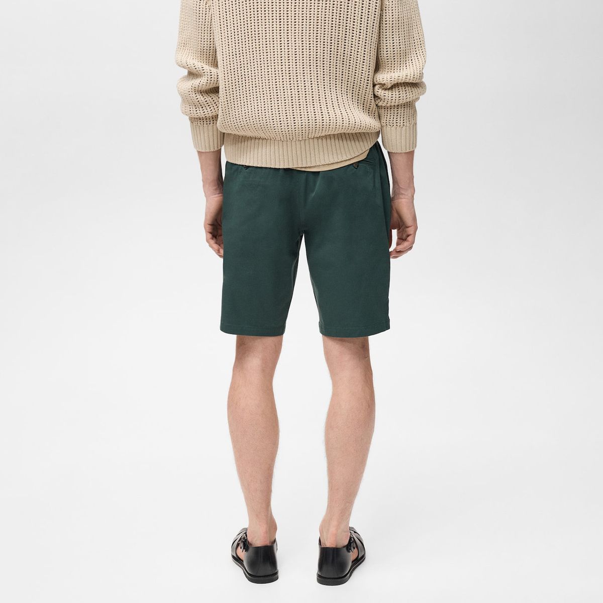 MANGO MAN - Bermuda Gracia Algodón Slim Fit Hombre Mango Man