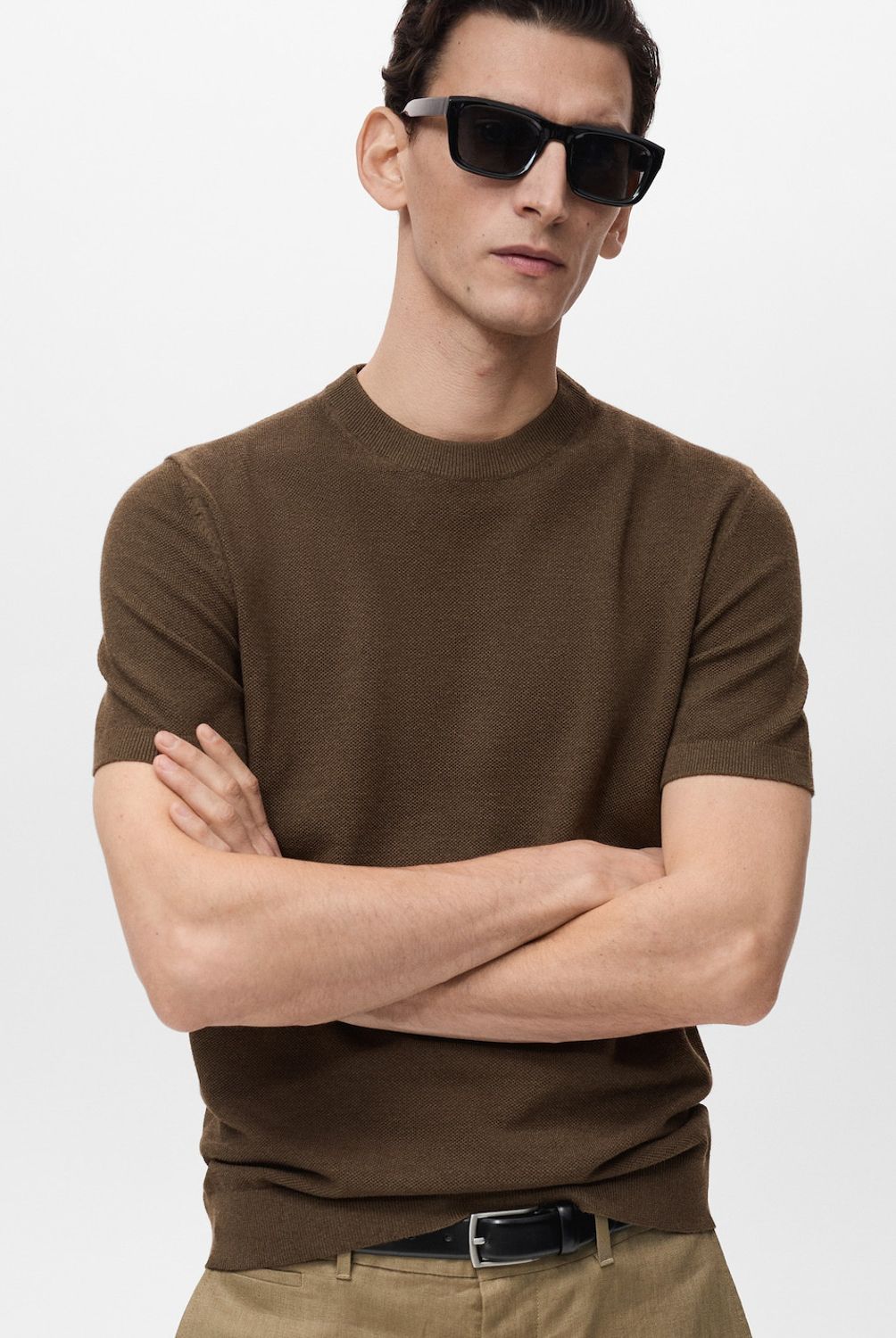 MANGO MAN - Polera Andrew Punto Slim Fit Hombre Mango Man