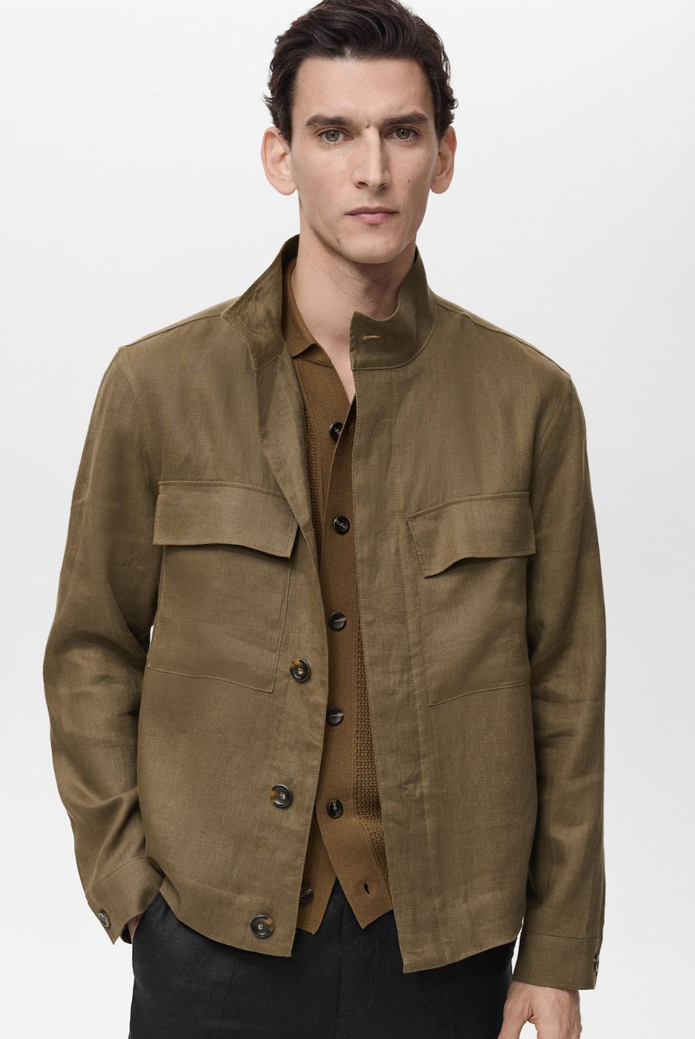 MANGO MAN - Chaqueta Anton 100% Lino Regular Fit Hombre Mango Man