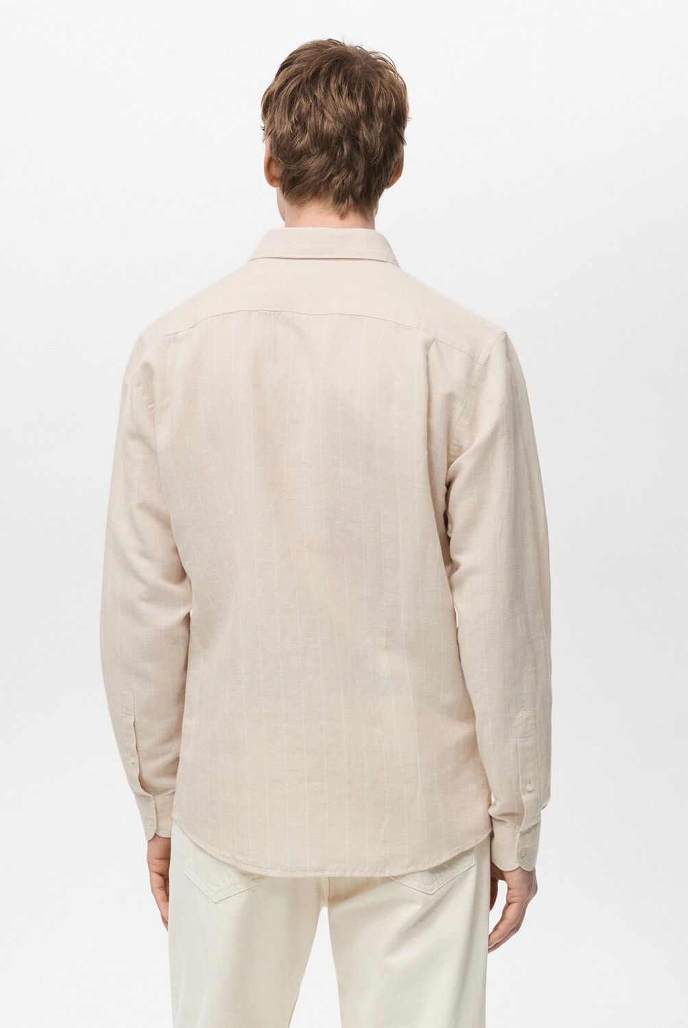 MANGO MAN - Camisa Rug Regular Fit Raya Diplomatica Hombre Mango Man