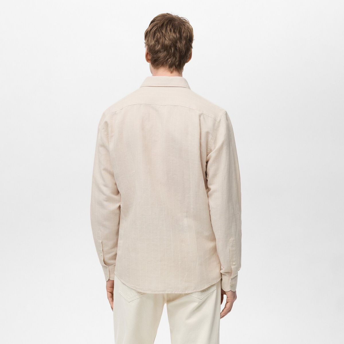 MANGO MAN - Camisa Rug Regular Fit Raya Diplomatica Hombre Mango Man