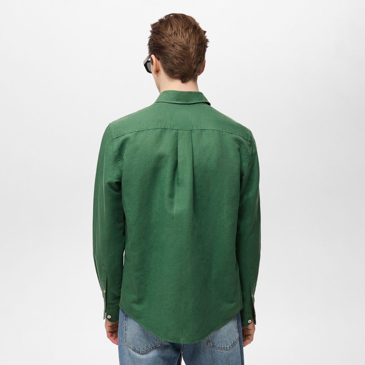 MANGO MAN - Camisa Avispa Lino Fit Clásico Hombre Mango Man