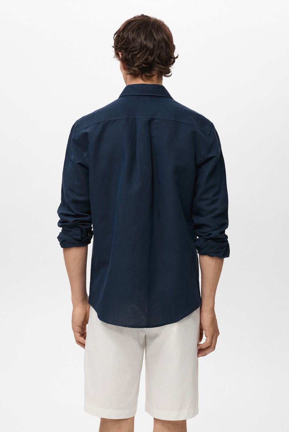 MANGO MAN - Camisa Avispa Lino Fit Clásico Hombre Mango Man