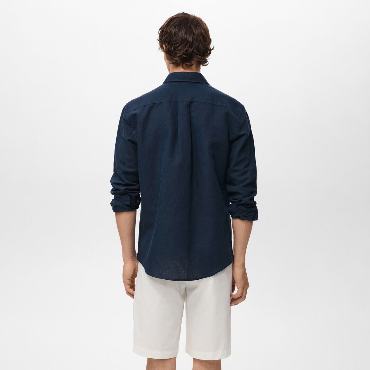 MANGO MAN - Camisa Avispa Lino Fit Clásico Hombre Mango Man