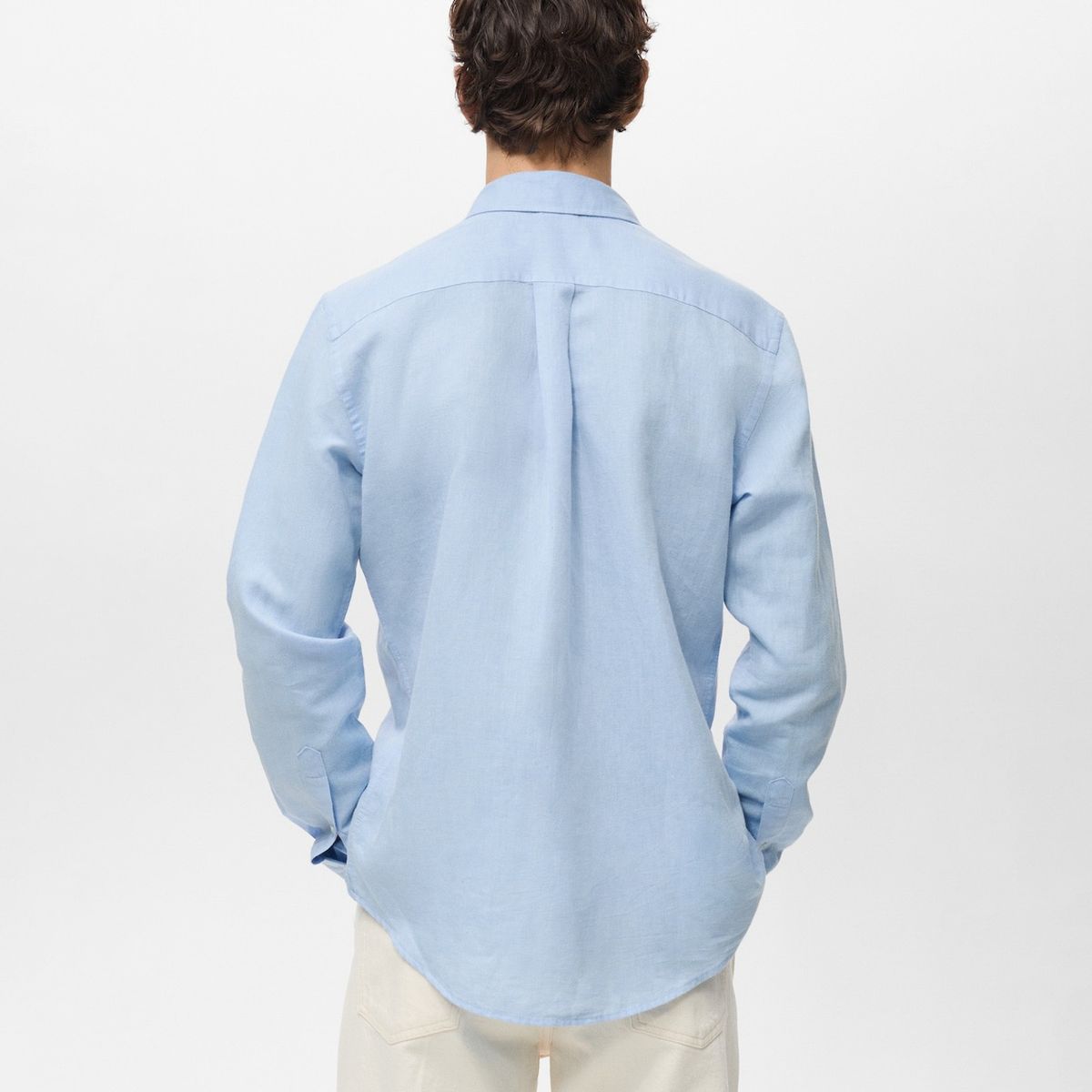 MANGO MAN - Camisa Avispa Lino Fit Clásico Hombre Mango Man