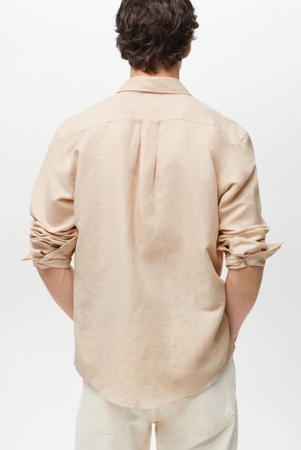 MANGO MAN - Camisa Avispa Lino Fit Clásico Hombre Mango Man