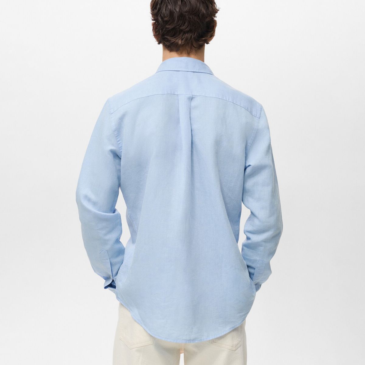 MANGO MAN - Camisa Avispa Lino Fit Clásico Hombre Mango Man