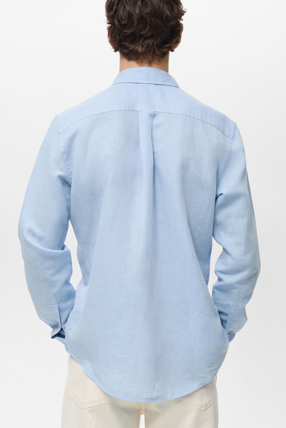 MANGO MAN - Camisa Avispa Lino Fit Clásico Hombre Mango Man