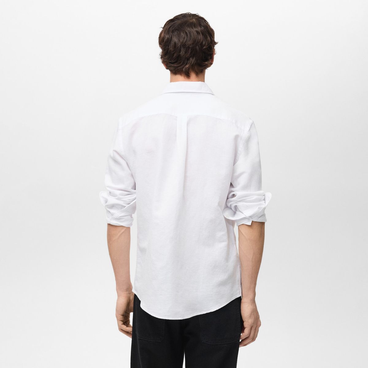 MANGO MAN - Camisa Avispa Lino Fit Clásico Hombre Mango Man