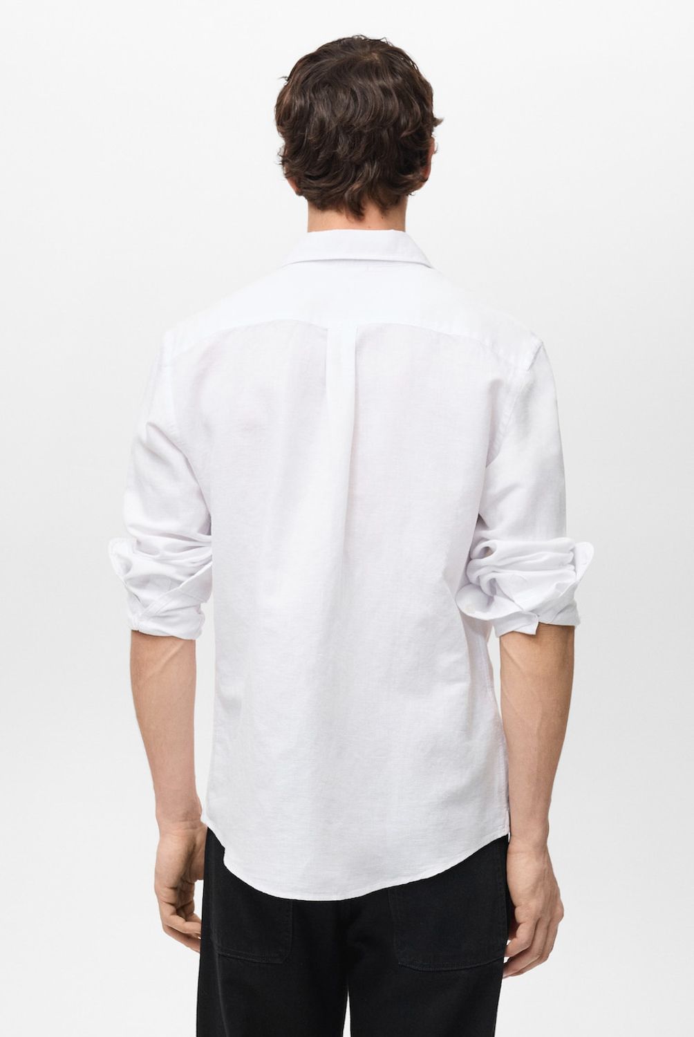 MANGO MAN - Camisa Avispa Lino Fit Clásico Hombre Mango Man