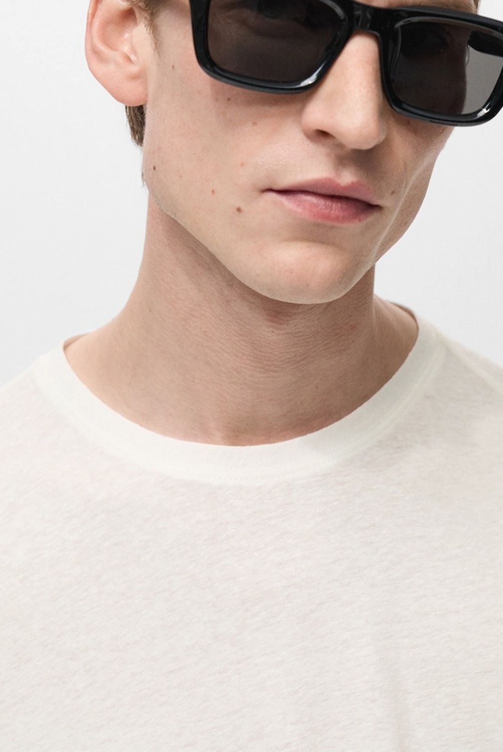 MANGO MAN - Polera Lino Slim Fit Hombre Mango Man