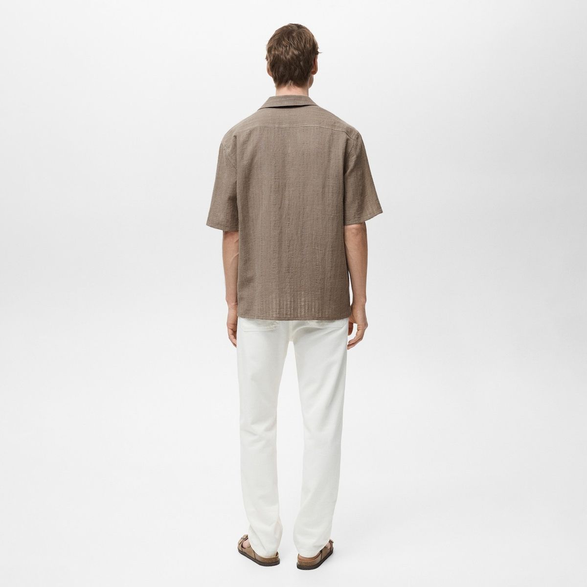 MANGO MAN - Camisa Zafir Regular Fit Manga Corta Hombre Mango Man