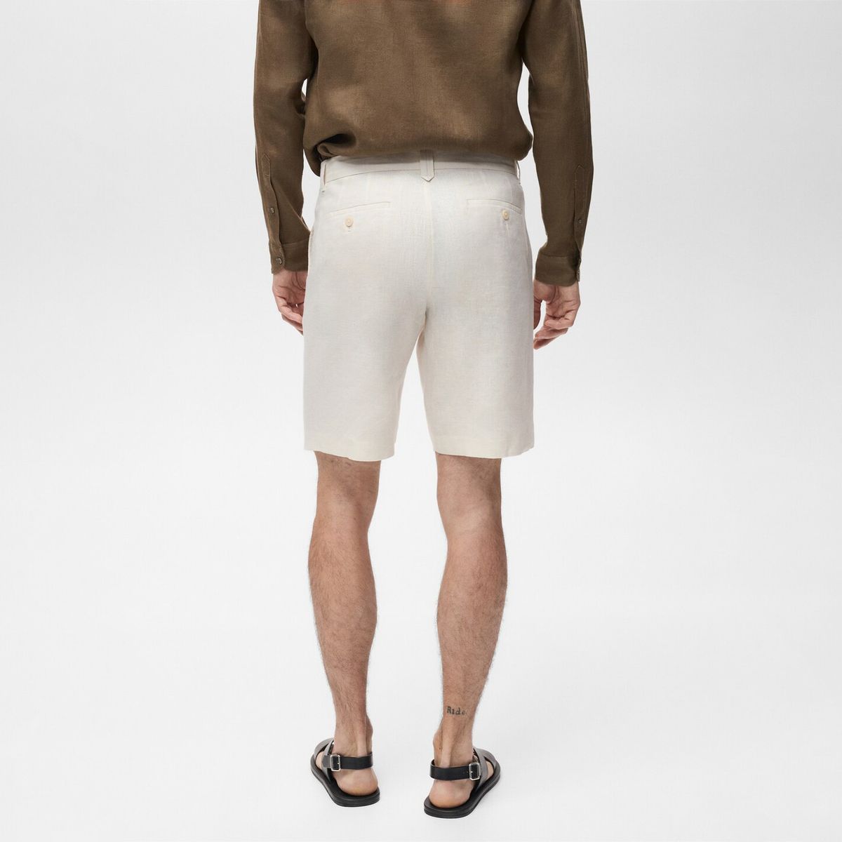 MANGO MAN - Bermudas Carp 100% Lino Slim Fit Hombre Mango Man