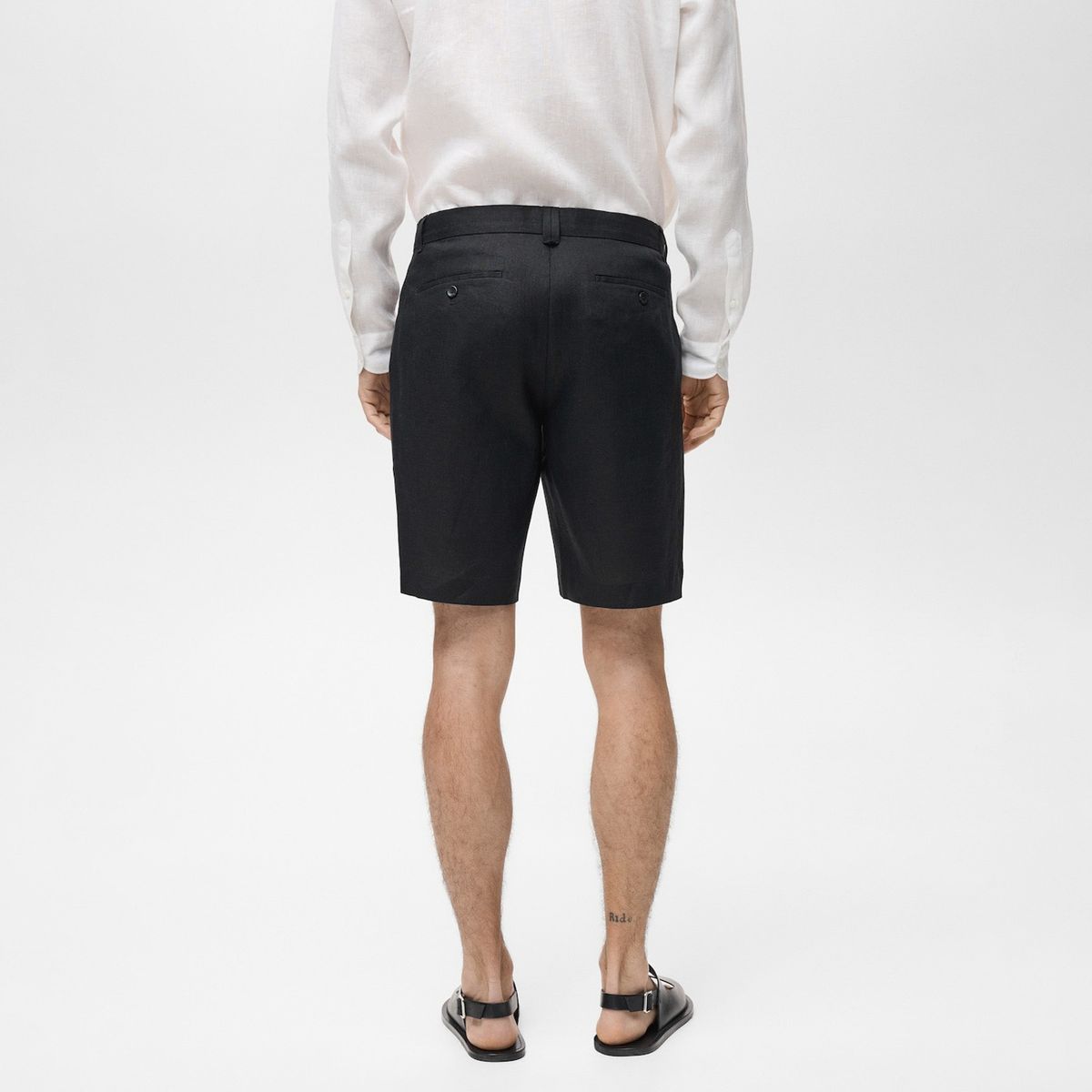 MANGO MAN - Bermudas Carp 100% Lino Slim Fit Hombre Mango Man
