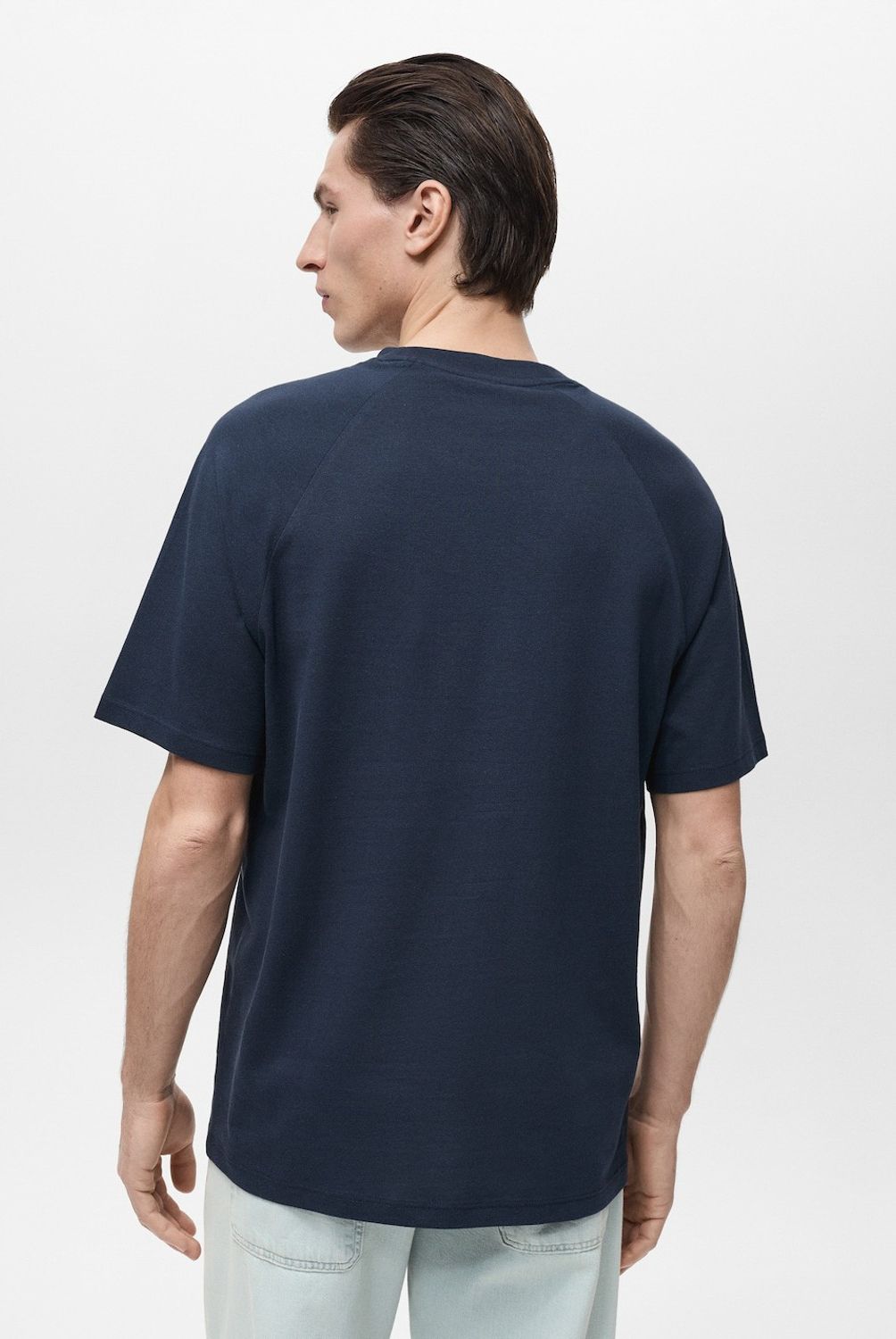 MANGO MAN - Polera Algodón Relaxed Fit Hombre Mango Man