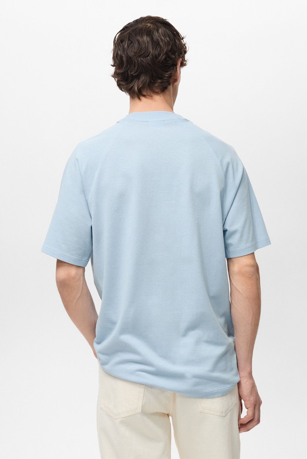 MANGO MAN - Polera Algodón Relaxed Fit Hombre Mango Man