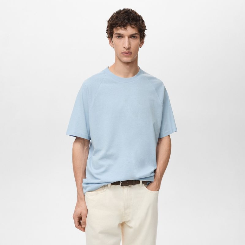 MANGO MAN - Polera Circo Relaxed Fit Manga Corta Hombre Mango Man