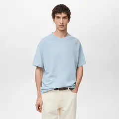 MANGO MAN - Polera Circo Relaxed Fit Manga Corta Hombre