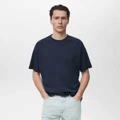 MANGO MAN - Polera Circo Relaxed Fit Manga Corta Hombre