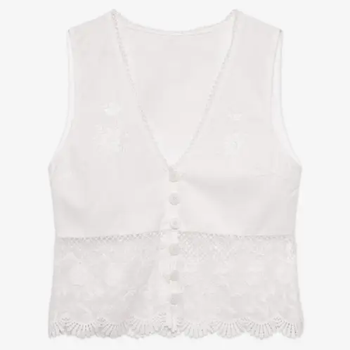 NKN - Blusa Sin Mangas Transparencias Mujer