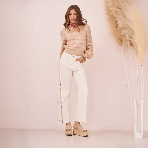 NKN - Pantalón Recto Algodón Mujer