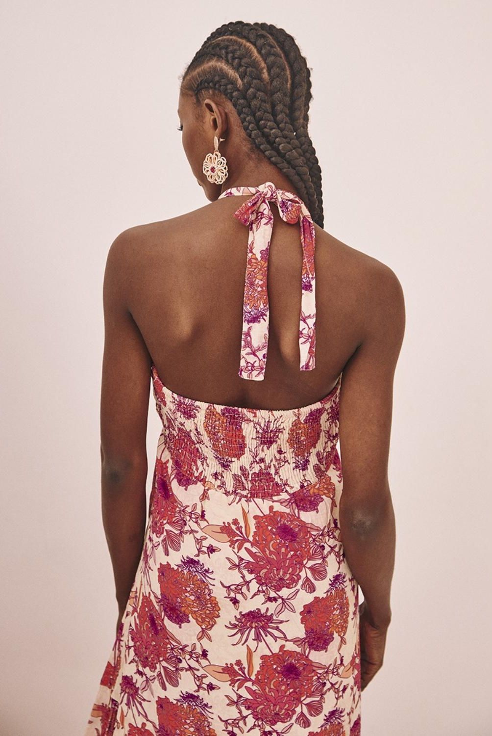 NKN - Vestido Largo Estampado Mujer Nkn