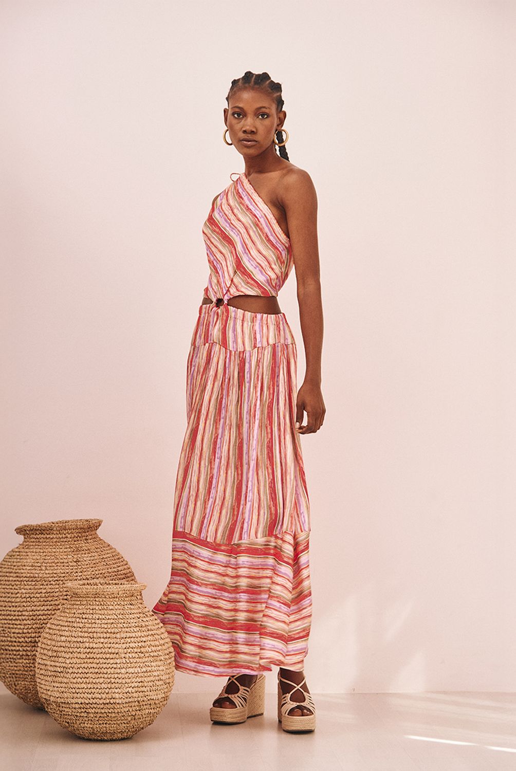 NKN - Vestido Largo Estampado Mujer Nkn