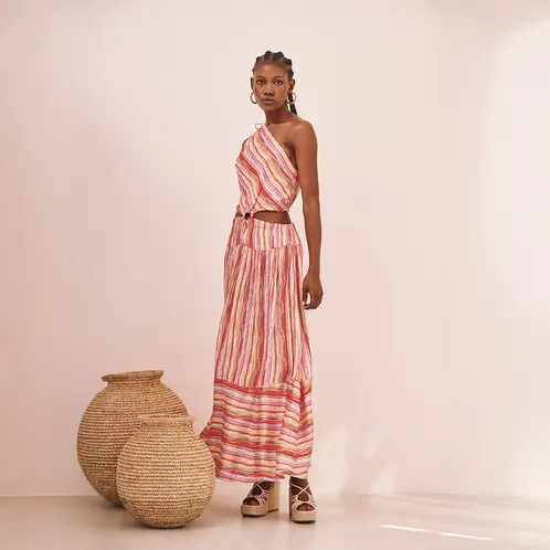 NKN - Vestido Largo Estampado Mujer