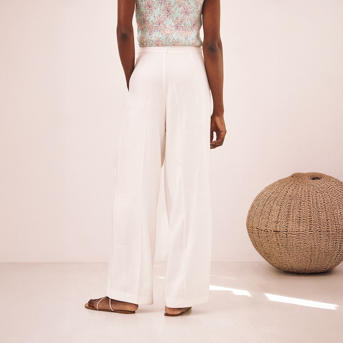 NKN - Pantalón Ancho Pinzas Mujer Nkn