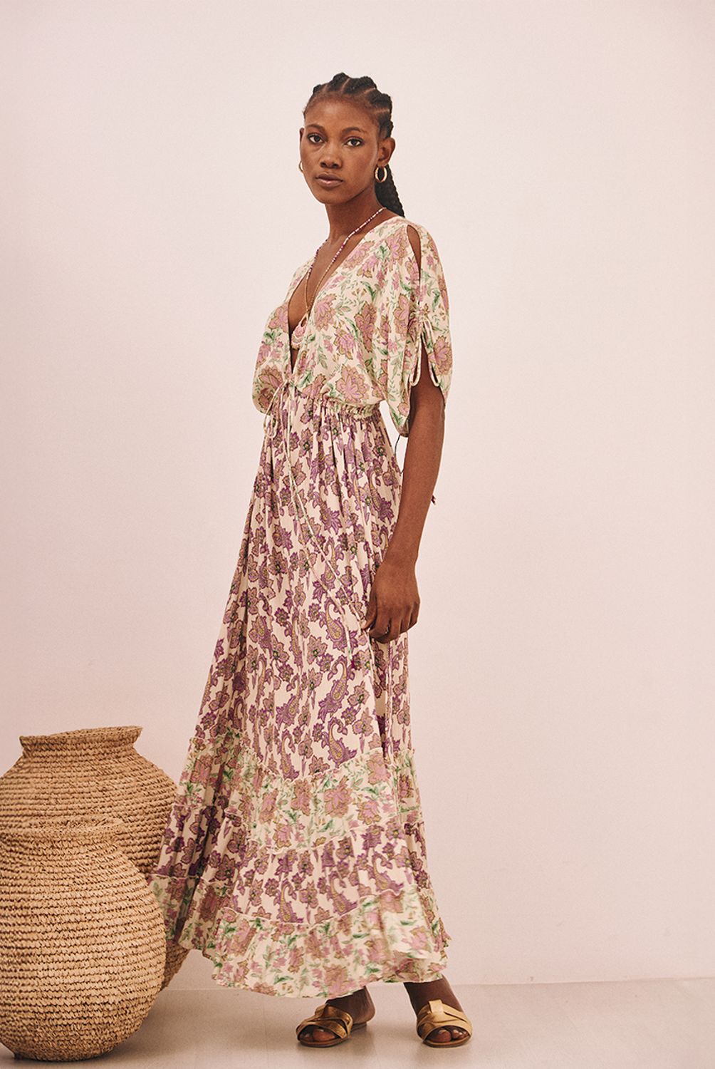 NKN - Vestido Largo Estampado Mujer Nkn