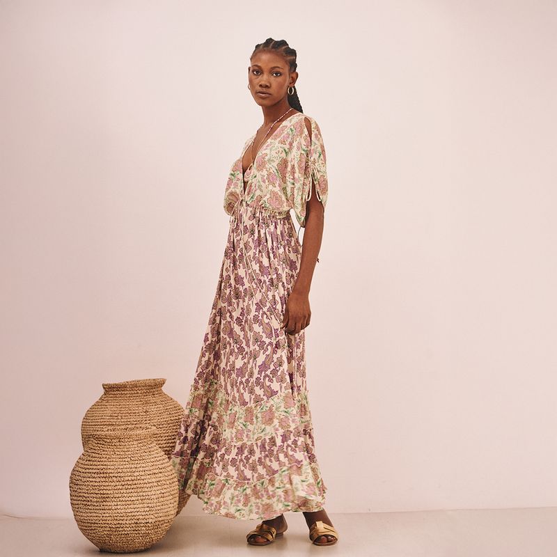 NKN - Vestido Largo Estampado Mujer Nkn
