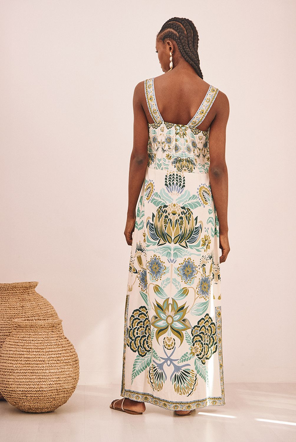 NKN - Vestido Largo Estampado Mujer Nkn