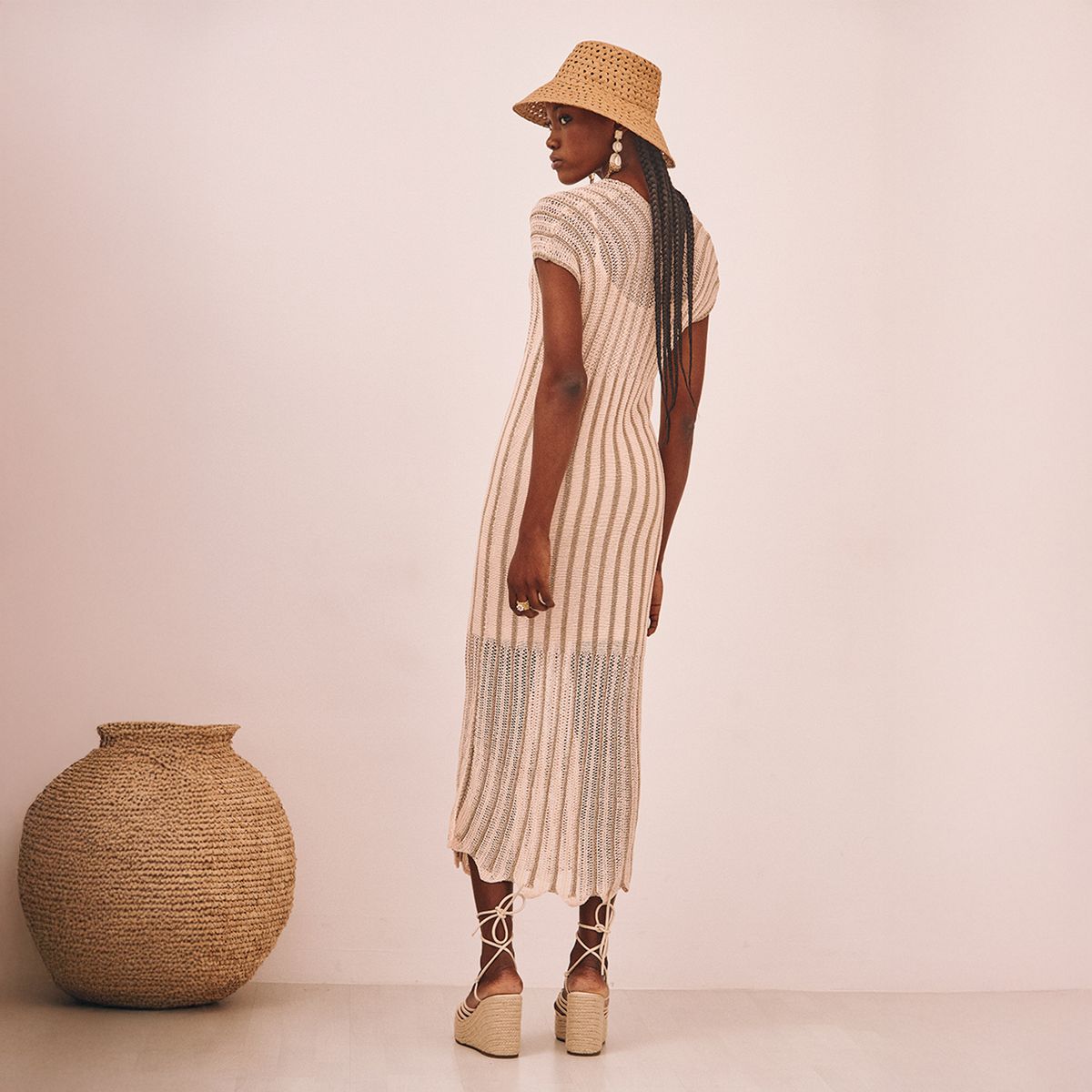 NKN - Vestido Midi Rayas Mujer Nkn